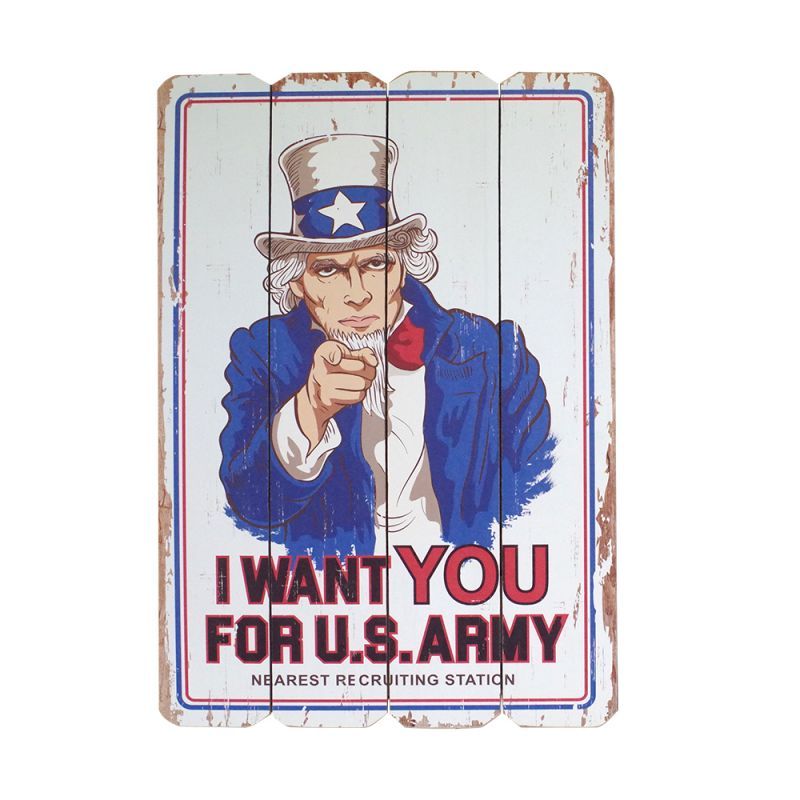 アンクル サム I Want You For U S Army アンティークボード アメリカ雑貨 家具 看板 コカコーラグッズ通販 レイジーストア