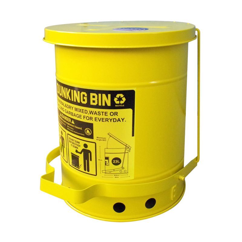 Dunking Dust Bin ダンキングダストビン Yellow イエロー アメリカ雑貨 家具 看板 コカコーラグッズ通販 レイジーストア