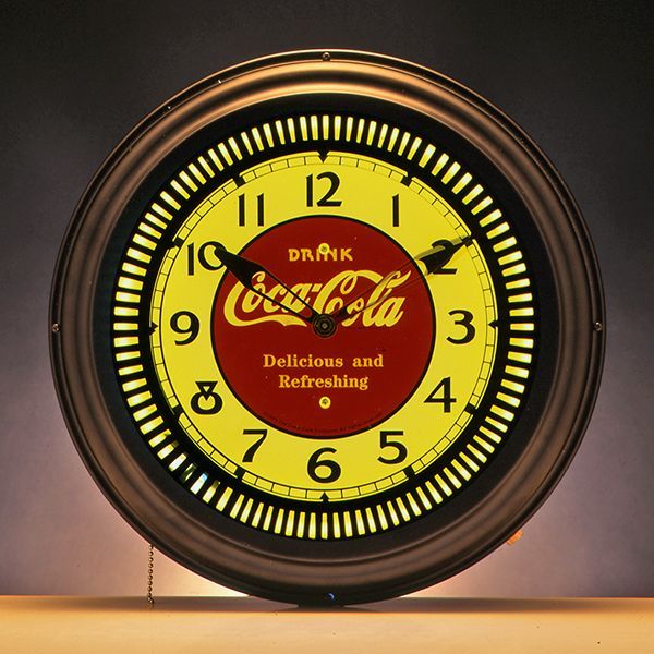 コカコーラ ネオンクロック - 掛時計/柱時計