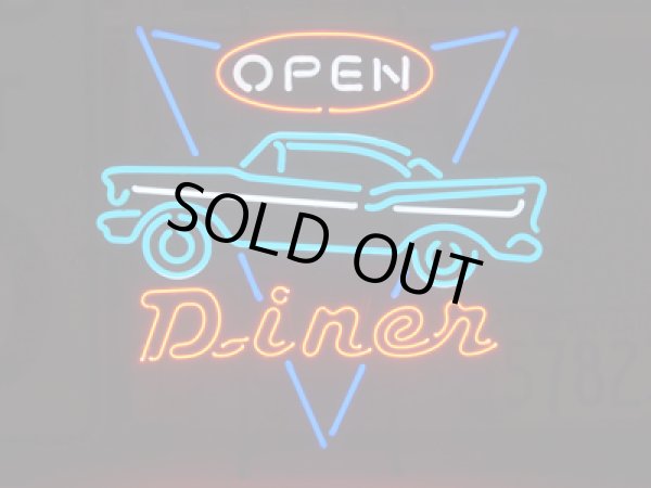 画像1: [送料無料] ネオンサイン Diner Open ダイナー オープン