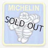 画像: ロゴワッペン Michelin ミシュラン ビバンダム(ブルー/スクエア) *メール便可