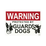 画像: Sign Sticker/サインステッカー/WARNING GUARD DOGS/番犬注意