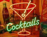 画像: [送料無料] ネオンサイン Cocktails カクテルグラス