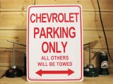 画像: 看板/プラサインボード シボレー専用駐車場 Chevrolet Parking Only