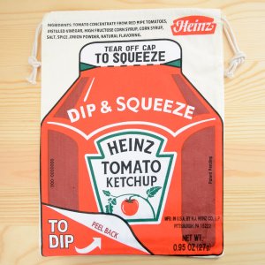 画像: アメリカンロゴ巾着袋(L) ハインツケチャップ Heinz *メール便可