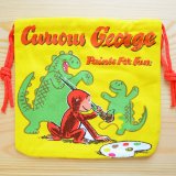 画像: アメリカンキャラ巾着袋(S) おさるのジョージ Curious George *メール便可