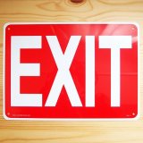 画像: 看板/プラサインボード 出口 Exit