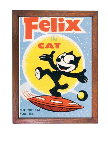 フィリックスザキャット Felix The Cat広告ポスター”額入り”アメリカ