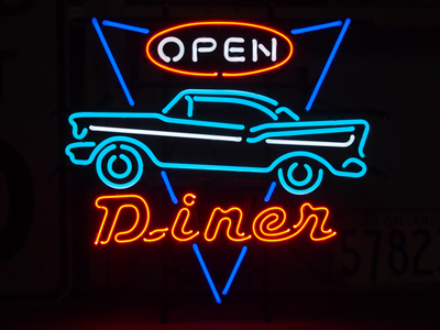 送料無料] ネオンサイン Diner Open ダイナー オープン - アメリカ雑貨